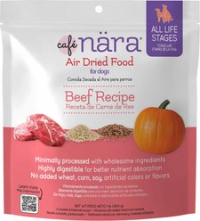 Cafe Nara Beef Recipe Air Dried Dog Food, 16-oz bag