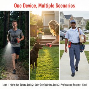 PATPET Ultrasonic Bark Control & Dog Training Device, Red