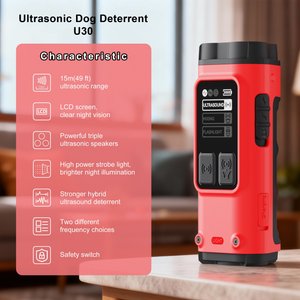 PATPET Ultrasonic Bark Control & Dog Training Device, Red