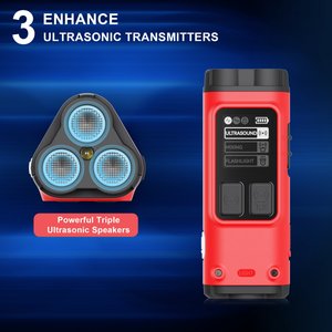 PATPET Ultrasonic Bark Control & Dog Training Device, Red