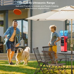 PATPET Ultrasonic Bark Control & Dog Training Device, Red