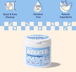 THE LICKER STORE Hypoallergenic Aloe Vera Leaf, Coconut Oil & Honey Plaque Removal Dog Dental Wipes, 60 count slide 2 of 7