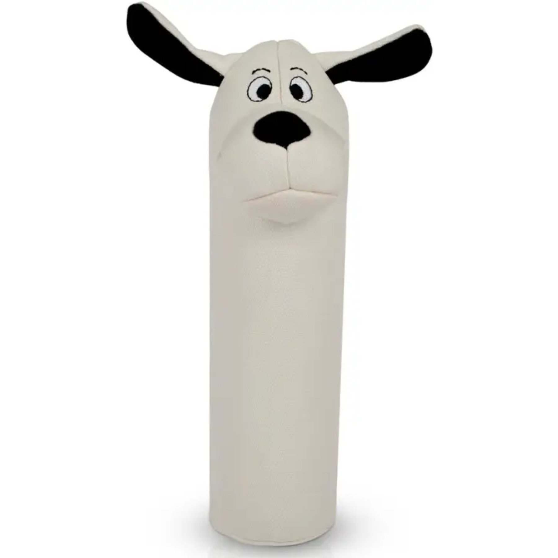 Pata Pal Dawgy Water Bottle Crinkle Tough Dog Chew Toy, White, 11-in