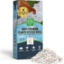 Small Pet Select 100% Flaked Oyster Shell Calcium Supplement for Chickens & Ducks, 10-lb box