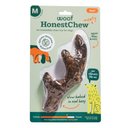 Woof HonestChew Meaty Beef Antler-shaped Plant-based Dog Chew Bone with Meat Covering, Medium