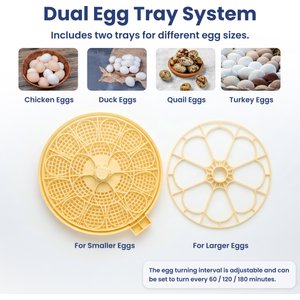 PawsPik Automatic 18 Egg Smart Incubator, Medium