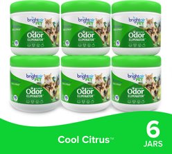 Bright Air Super Odor Eliminator Solid Air Freshener, Cool Citrus, 14-oz jar, 6 count slide 1 of 9