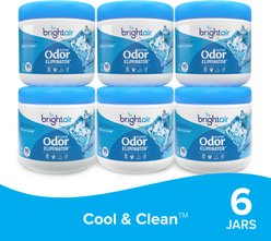 Bright Air Super Odor Eliminator Solid Air Freshener, Cool & Clean, 14-oz jar, 6 count slide 1 of 9