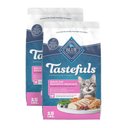 Blue Buffalo Tastefuls Chicken & Brown Rice Recipe Sensitive Stomach Adult Dry Cat Food, 30-lb bundle 
