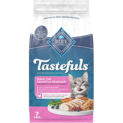 Blue Buffalo Blue Buffalo Sensitive Stomach Chicken Recipe Adult Dry Cat Food, 7 lb