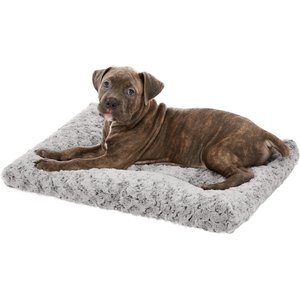 MidWest Quiet Time Ombre Swirl Dog Crate Mat, Grey, 24-in