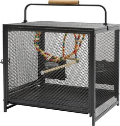 Wisfor Travel Metal Parrot Cage, 22-in