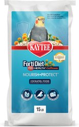 Kaytee Forti-Diet Pro Health + Safflower Nourish + Protect Cockatiel Food, 15-lb bag