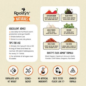 Roosty's Flock Armor Chicken Supplement, 1-lb bag
