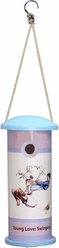 GeoCentral Young Love Swing Birdhouse Norman Rockwell Artwork Outdoor Hanging Garden Decor
