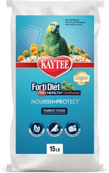 Kaytee Forti-Diet Pro Health + Safflower Nourish + Protect Parrot Food, 15-lb bag