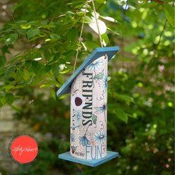 GeoCentral Friends & Family Birdhouse Kathy Hatch Artwork Wooden Outdoor Hanging Garden Decor slide 2 of 2