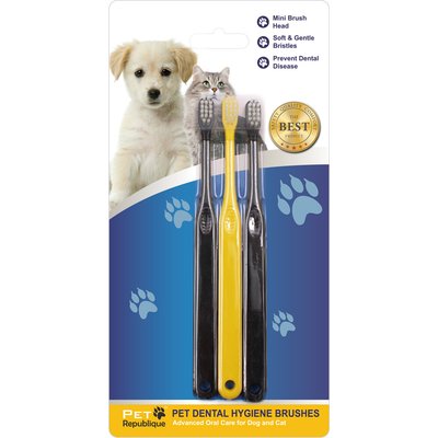 Pet Republique Pet Republique Small Dog & Cat Toothbrush, 3 count