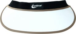 EquiVisor Sport Neck Shield Horse Riding Helmet Accessory, White & Mocha