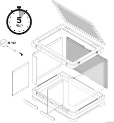 Exo Terra Vista 60 Panoramic Horizontal Reptile Terrarium, 24-in slide 2 of 7
