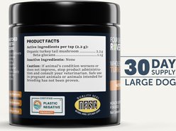 Four Leaf Rover Turkey Tail Organic Mushroom Support Supplement Immune & Gut Wellness Digestive Health Flavored Powder Digestive Aid for Dogs, 1.8-oz slide 2 of 8