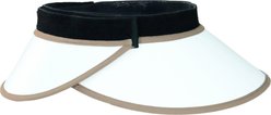 EquiVisor Sport Complete Horse Riding Helmet Accessory, White & Mocha, 3-in