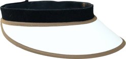 EquiVisor Sport Horse Riding Helmet Accessory, White & Mocha, 3-in
