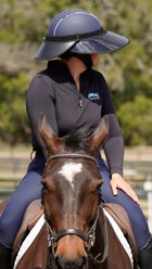EquiVisor Complete VUE Horse Riding Helmet Accessory, Black/Black, 4.5-in