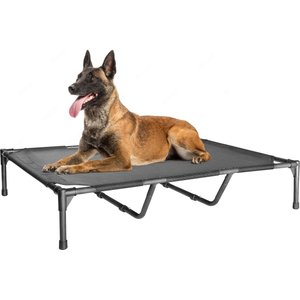 Golopet Outdoor Elevated Dog Cot Bed, Black, Large: 49 x 33-in