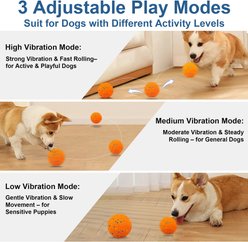 UPSKY Interactive Bouncy Remote Control Ball Dog Toy, Orange slide 2 of 9