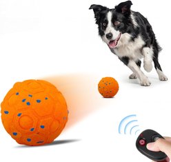 UPSKY Interactive Ball Dog Toy with Remote, Orange