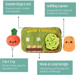 HugSmart Garden 3-in-1 Treat-Dispensing Plush Squeaky Dog Toy, Small/Medium slide 2 of 5