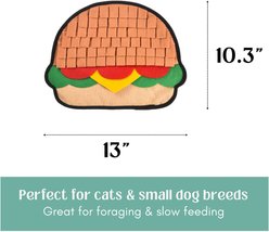 HugSmart Crinkly Hamburger Snuffle Mat Cat & Dog Toy, Small slide 2 of 5