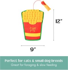 HugSmart Crinkly French Fries Snuffle Mat with Catnip Cat & Dog Toy, Small slide 2 of 5
