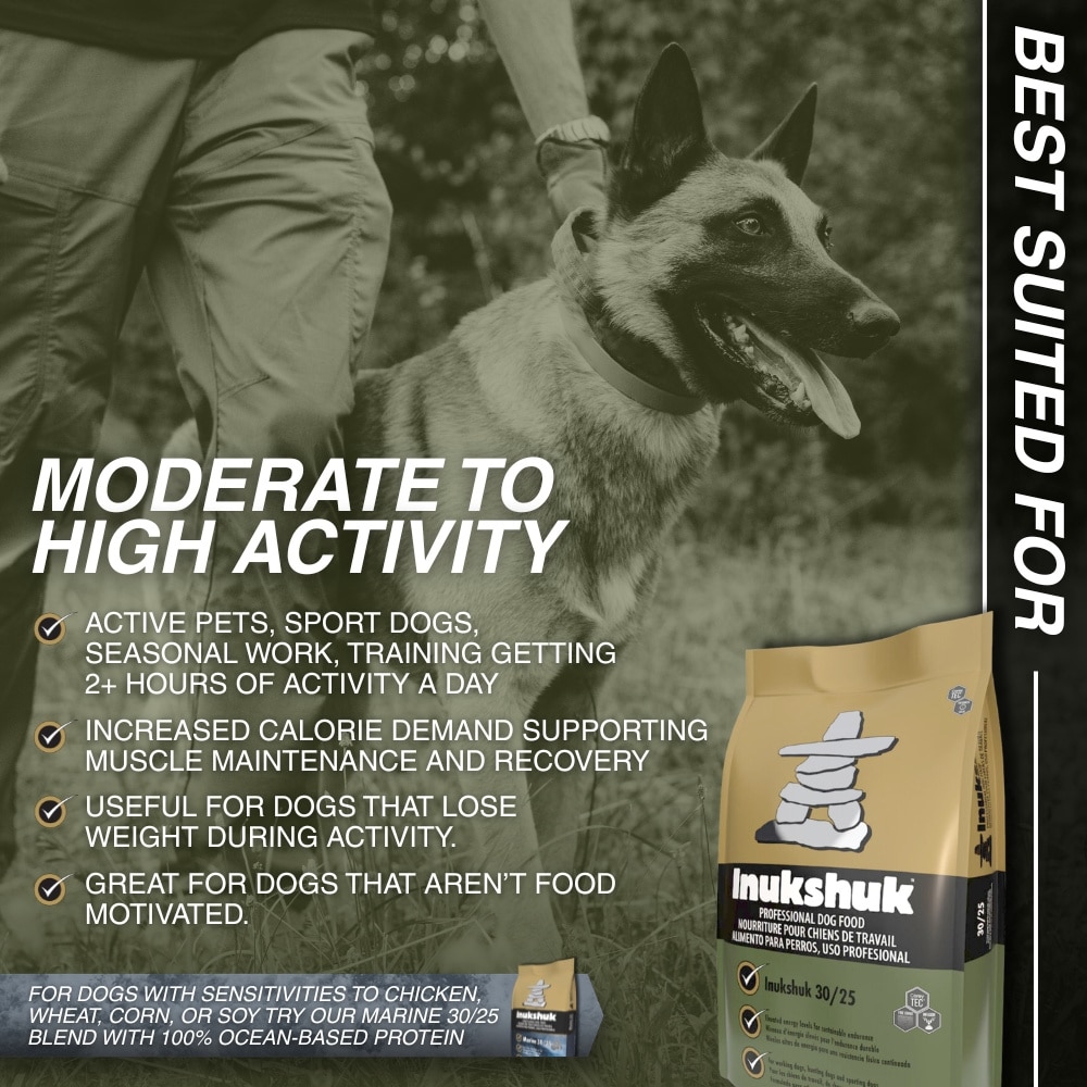 INUKSHUK Professional Dry Dog Food 30/25, 33-lb bag - Chewy.com