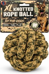Bow Wow Camo Rope Ball Dog Toy