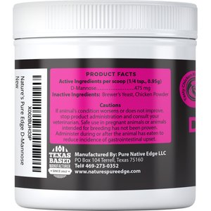 Nature's Pure Edge D-Mannose Chicken Flavored Dog & Cat Supplement, 4-oz jar