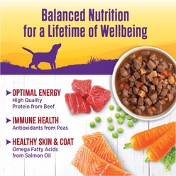 Wellness Beef Stew with Carrots & Potatoes Grain-Free Canned Dog Food, 12.5-oz can, bundle of 24 slide 2 of 7