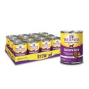Wellness Chicken Stew with Peas & Carrots Grain-Free Natural Canned Dog Food, 12.5-oz can, bundle of 24