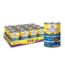 Wellness Venison & Salmon Stew with Potatoes & Carrots Canned Dog Food, 12.5-oz can, bundle of 24
