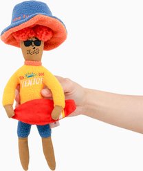 the furryfolks Surfer Hooman Nosework Plush Dog Toy