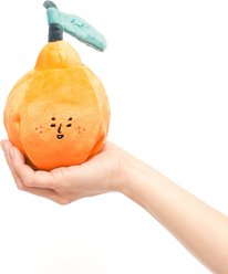 the furryfolks Orange Nosework Plush Dog Toy