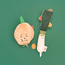 the furryfolks Yellow Onion Nosework Plush Dog Toy slide 2 of 8