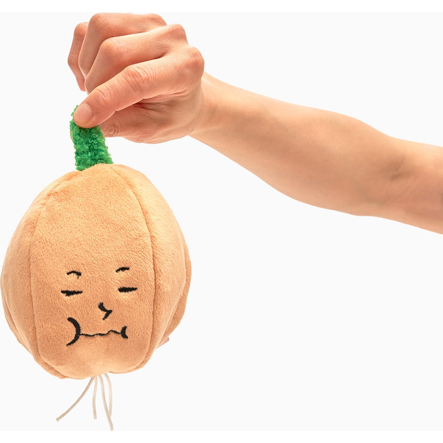 the furryfolks Yellow Onion Nosework Plush Dog Toy