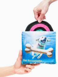 the furryfolks Vinyl Nosework Plush Dog Toy