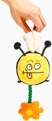 the furryfolks Bee Happy Nosework Plush Dog Toy
