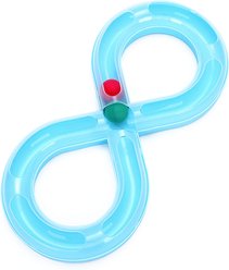 NonoPets Interactive Figure-8 Exercise Track Cat Toy with Chasing Balls, Blue