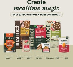 Instinct FreshRaw Meals Grain-Free Grass-Fed Beef Recipe Dog Food, 16-oz, case of 6 slide 2 of 8