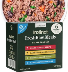 Instinct FreshRaw Meals Variety Pack Dog Food, 8-oz, case of 6