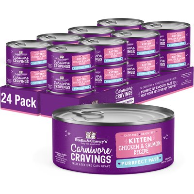 Stella & Chewy's Stella & Chewy's Chicken & Salmon Flavored Pate Kitten Wet Cat Food, 2.8-oz can, case of 24
